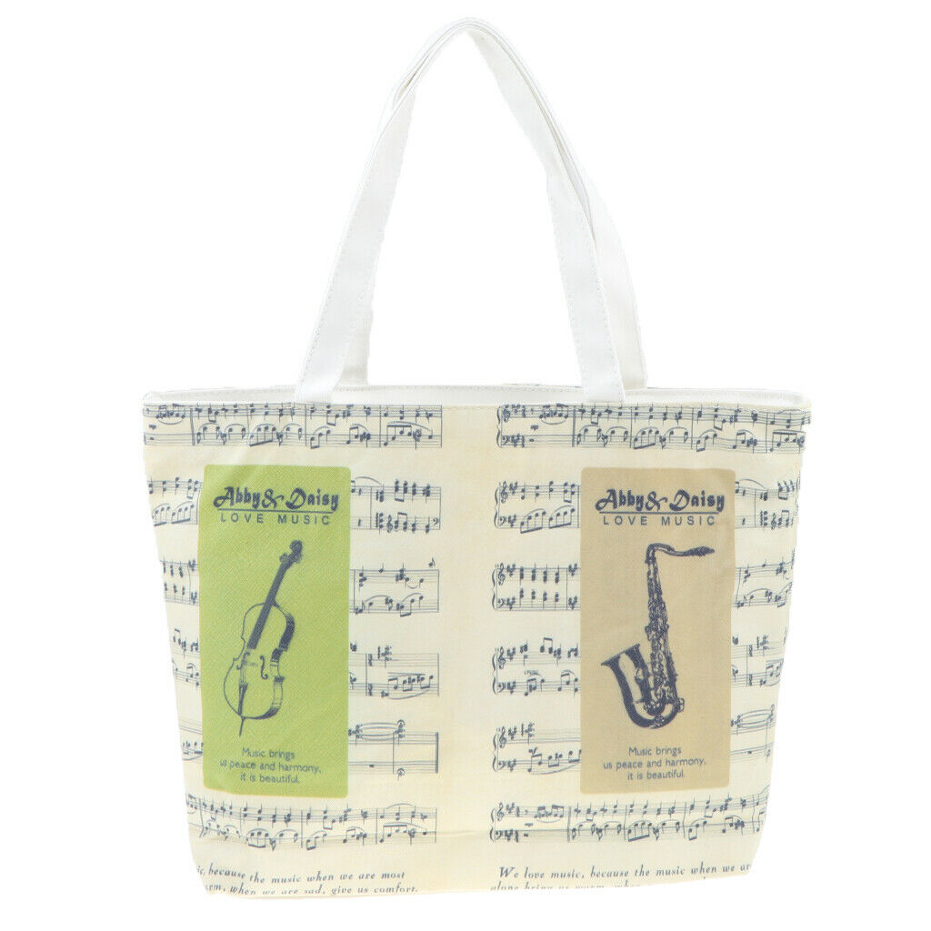 Fashion Music Handbag Tote Bag Shopping Bag for Women Kids Student 2