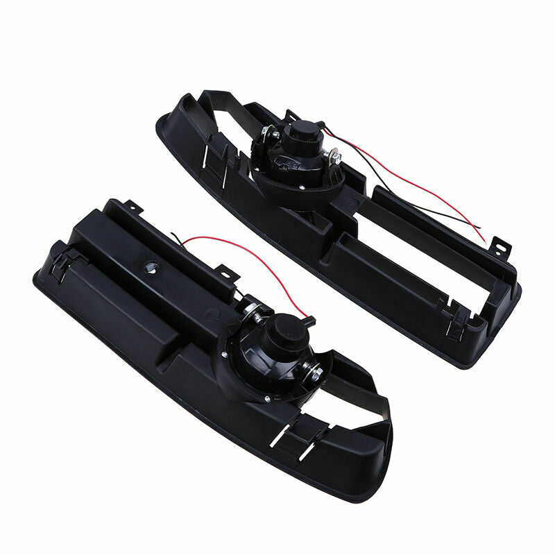Pair Front LED Bumper Grille Fog Lights Lamp White For VW Bora Jetta MK4 99-07
