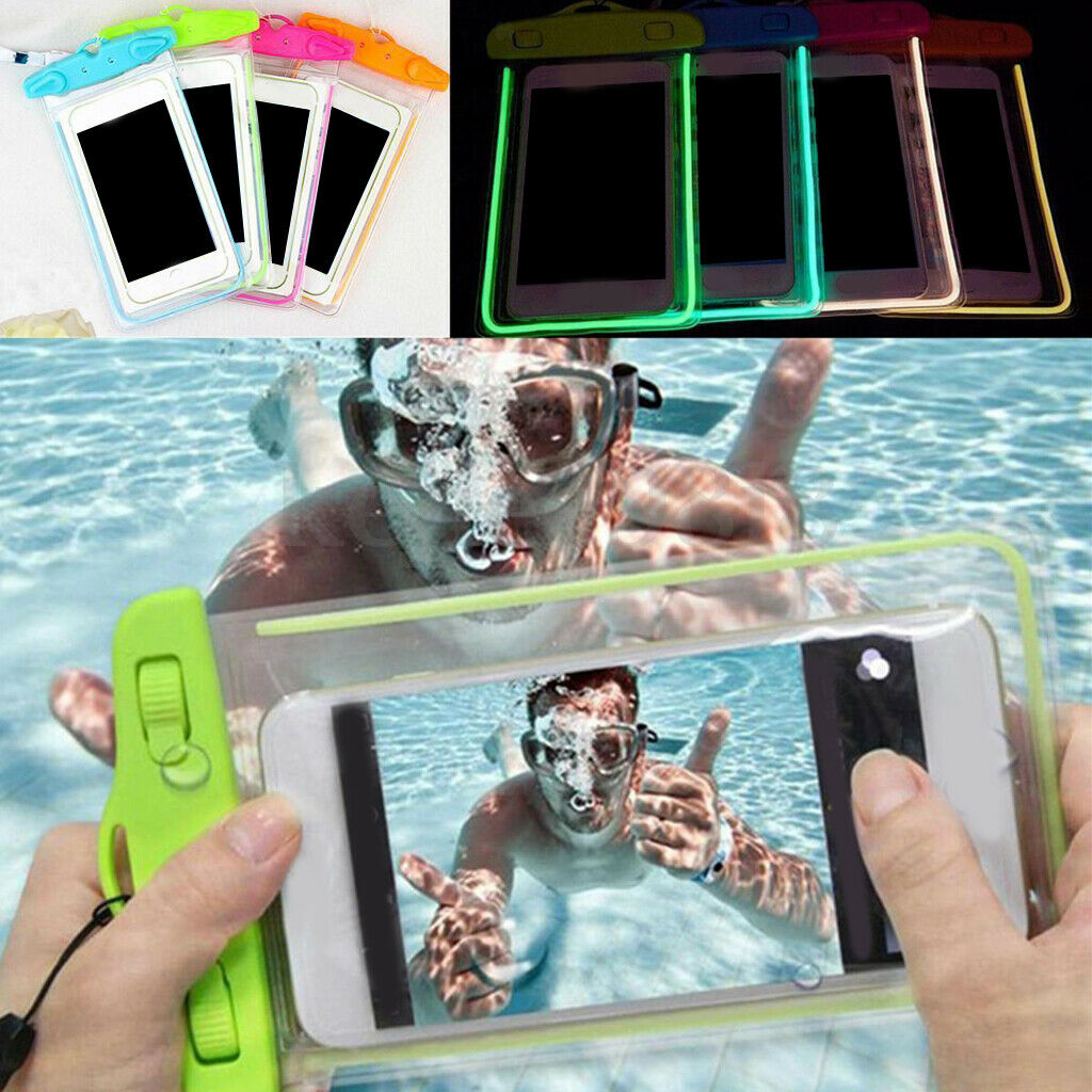 Underwater Waterproof Cell Phone Pouch Dry Bag Case Cover Touchscreen Black
