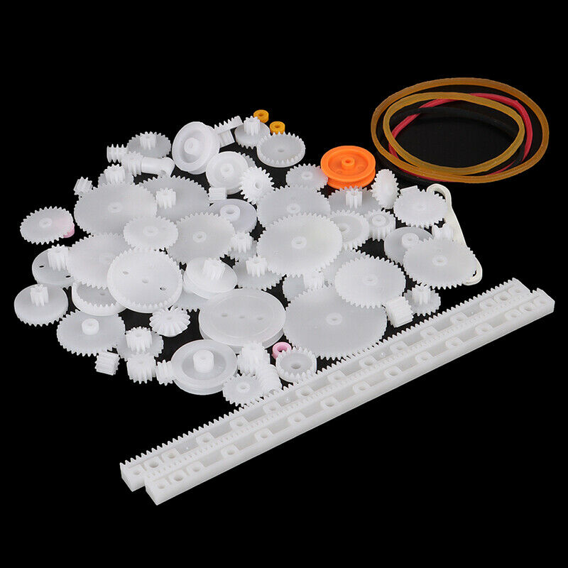 75PCS/lot Plastic Gear Rack Pulley Belt Worm Gear Single-and Double-gear HsFEH