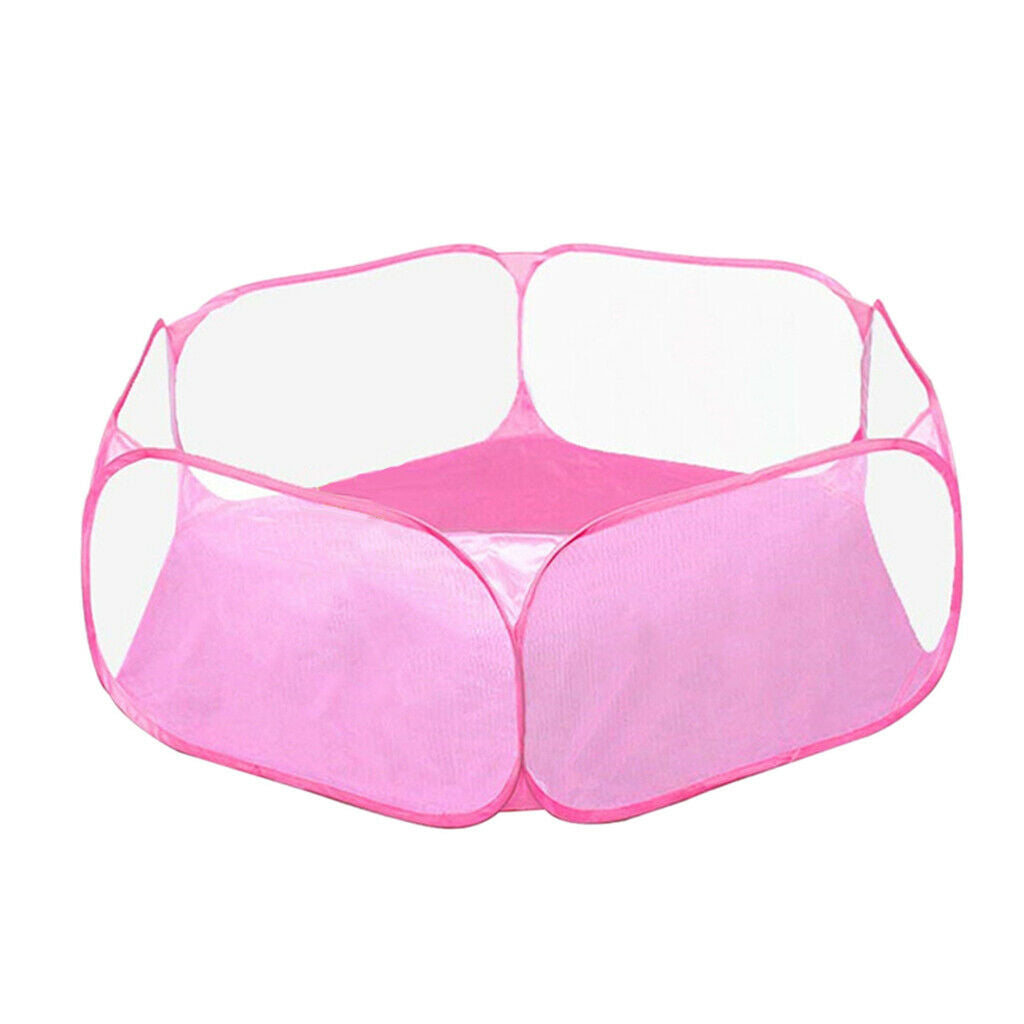 Playpen Cage Enclosure for Hamster Rabbit Guinea Pig Squirrel Reptiles Pink