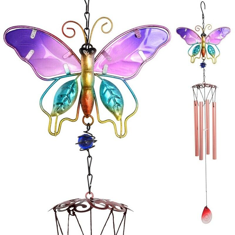 Wind Chimes Butterfly Wind Chimes Unique Garden Decor Windchimes Outdoor MomB1H8