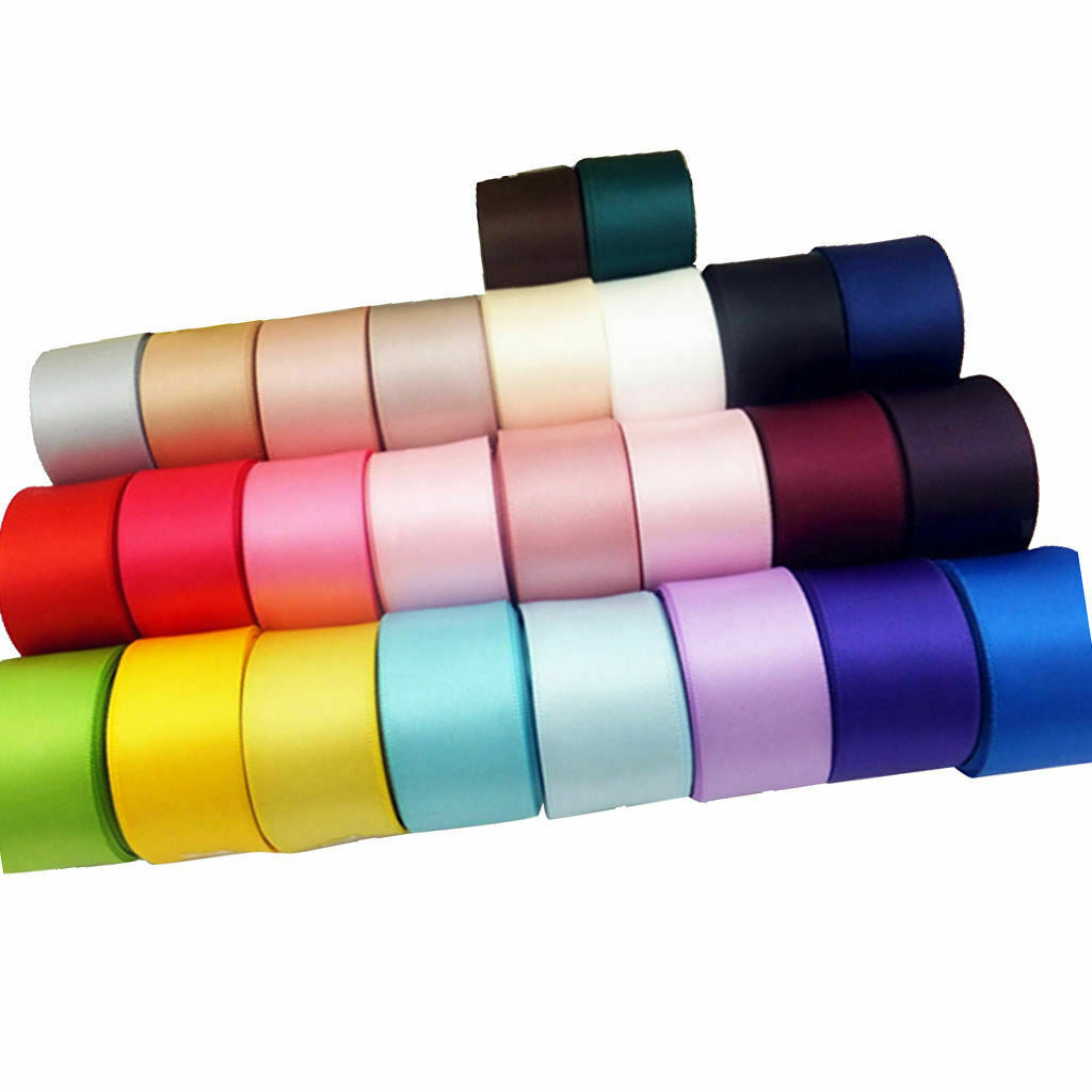 26 yards 25mm Double Sided Satin Ribbon for Scrapbooking DIY Craft Gift Wrapping