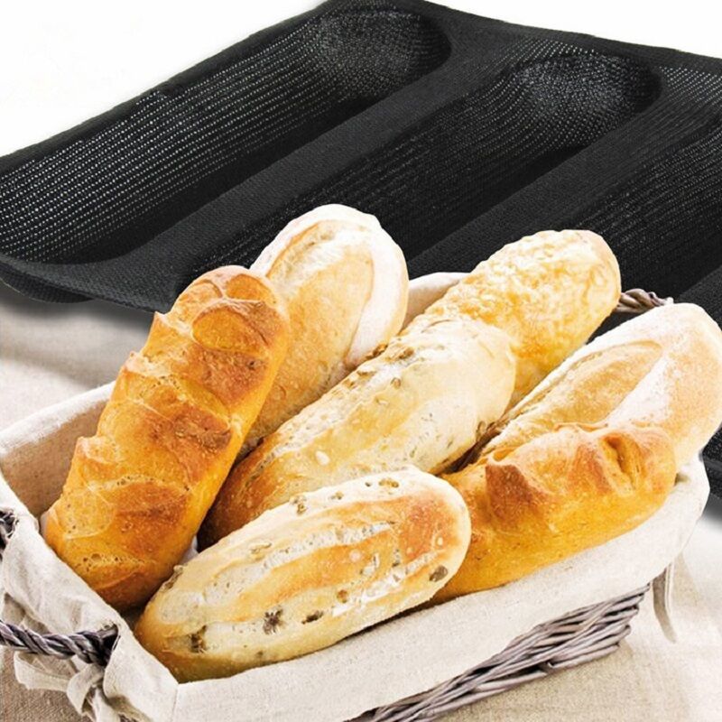 Non Stick Silicone 5 loaf Toast Molds Baking Liners Bread Cake Mold Form