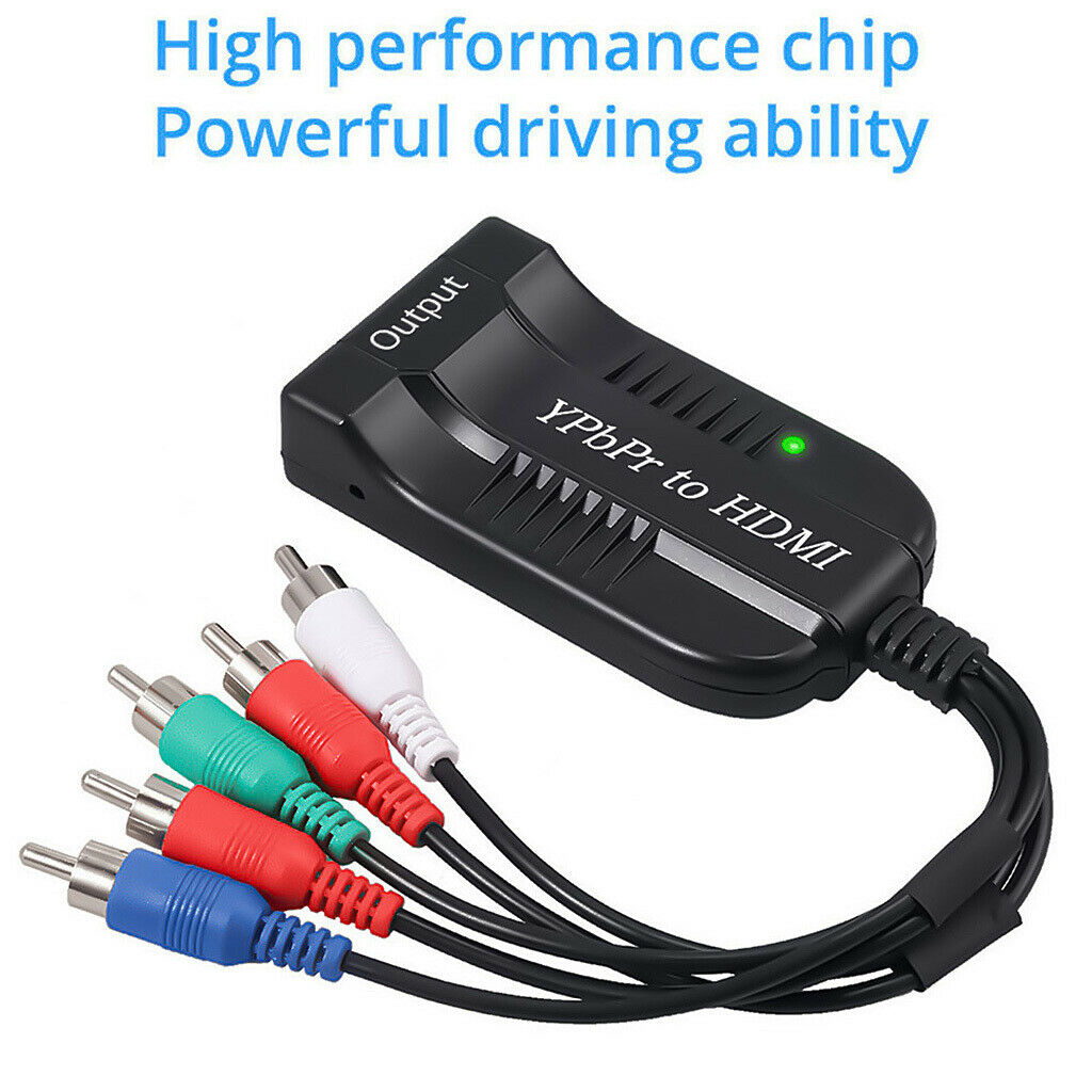 Male YPbPr to Female   Cable Convertor 1080P Audio for Laptop Projector