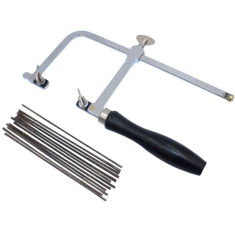 3-in-1 Professional Jeweler's Saw Set 144 Blades  Wooden Pin Clamp Jewelry Toos