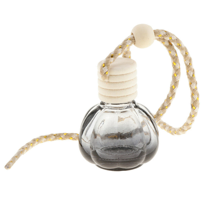 Empty Transparent Charm Perfume Bottle Holder 10ml Car Room Ornament Pumpkin