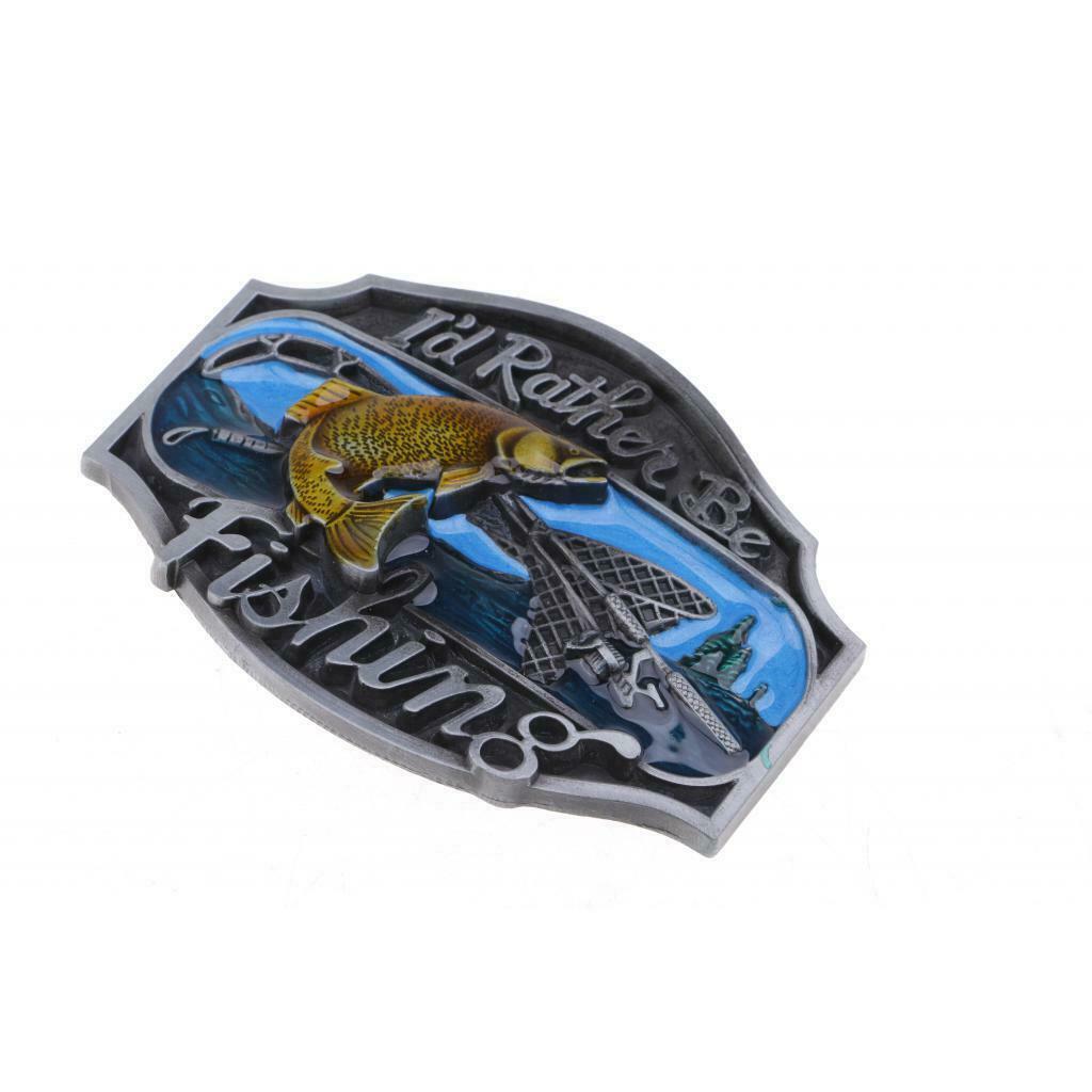 New Arrival I'd Rather Be Fishing Men's Belt Buckle For Mens Fashion Access