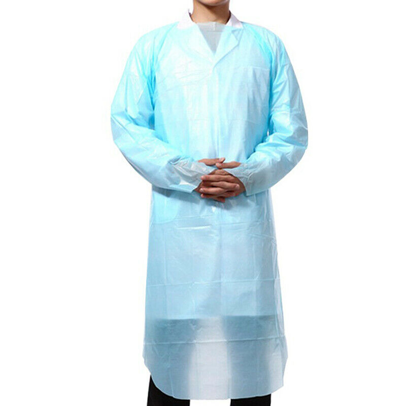 1pcs CPE Apron Gown long sleeve with thumb loop / Waterproof / Medi PKBUAU