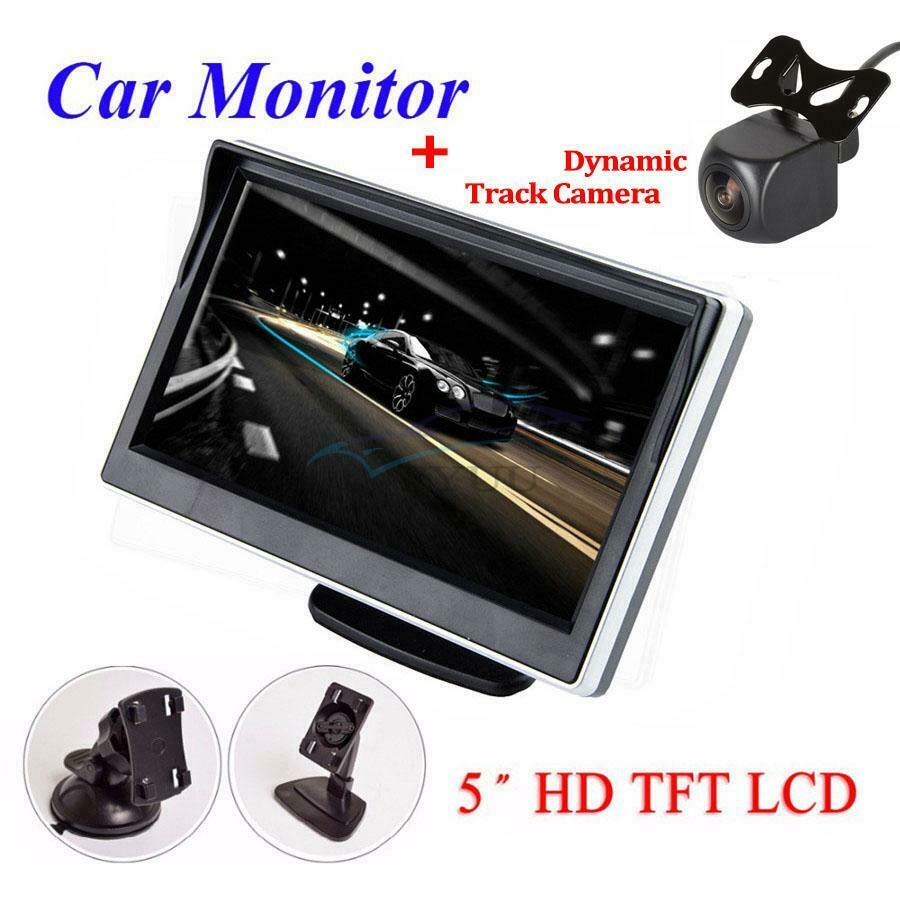 5'' Car TFT LCD High-definition Digital Display W/ 170° Dynamic Tracking Camera