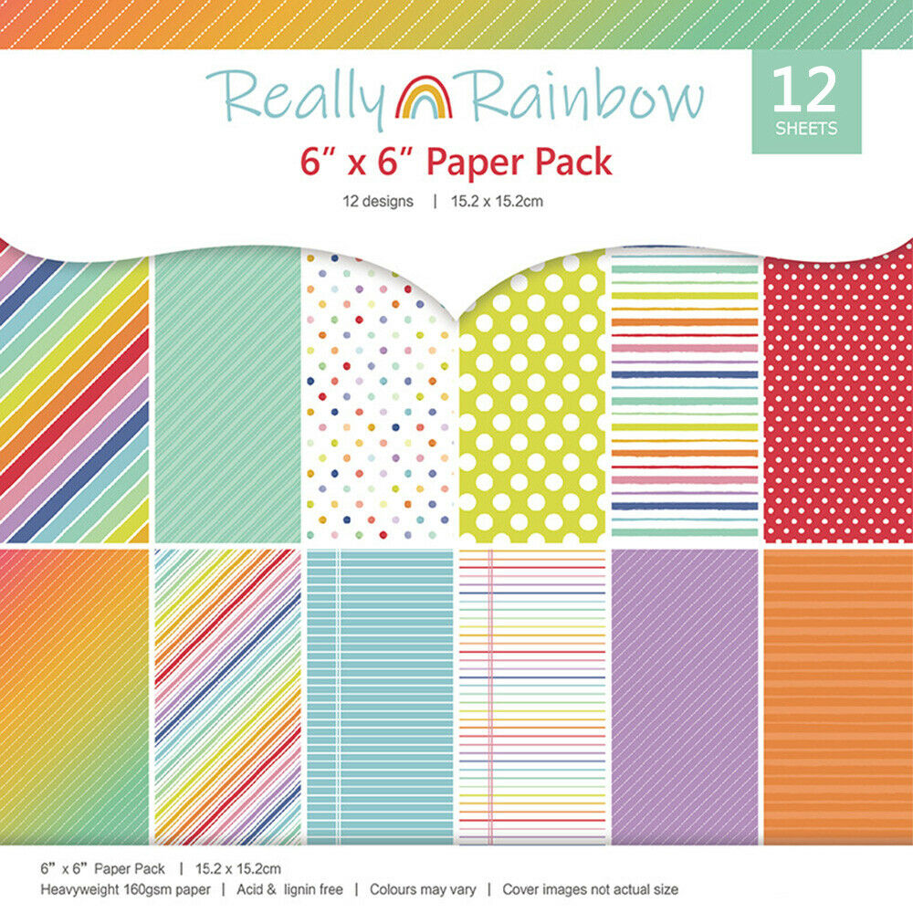12PCS Rainbow Paper Pad Origami Scrapbooking Card Journal Photo Album Craft DIY