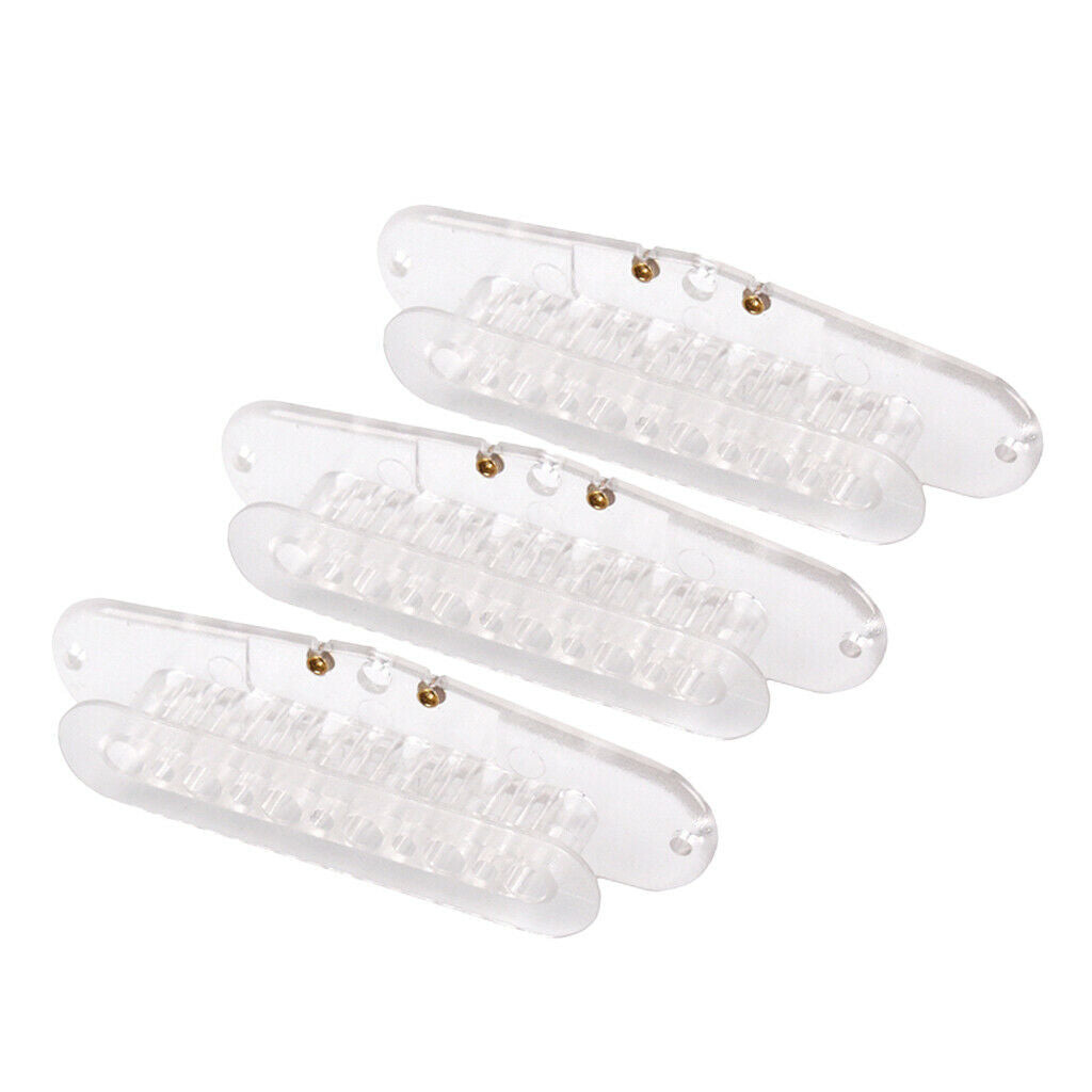 Single Coil Screw Side Guitar Pickup 52mm Pole Transparent Clear