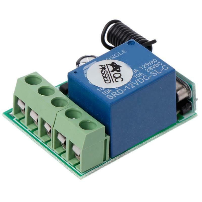 433Mhz Wireless Remote Control DC 12V1CH relay Receiver Module For learning code