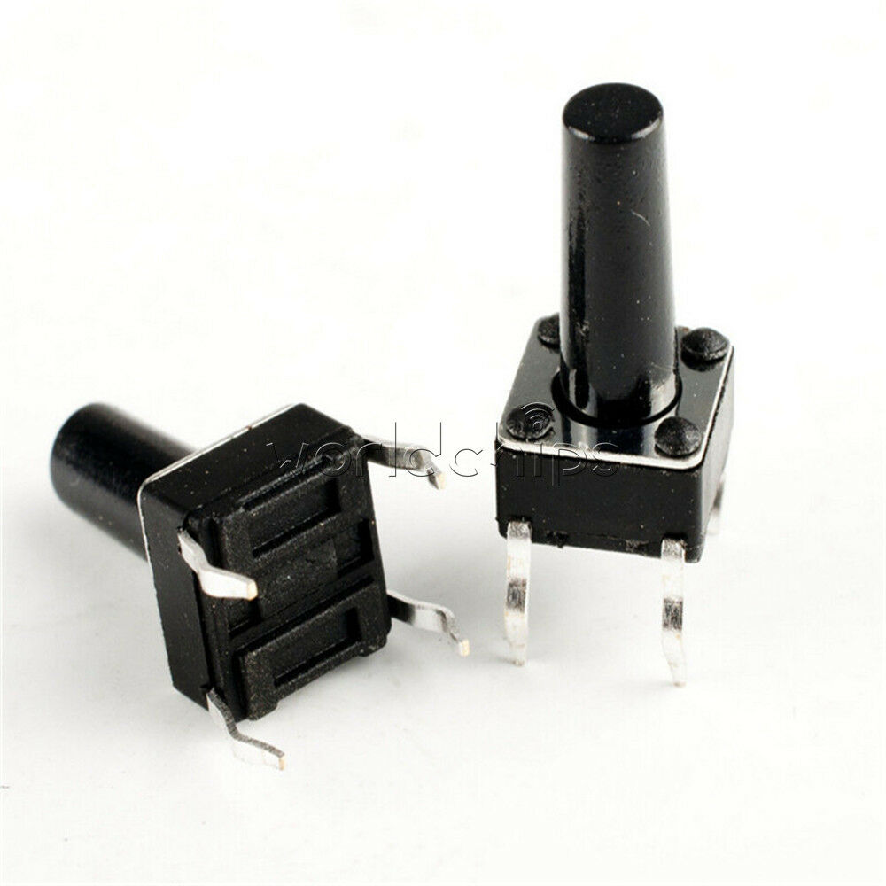 30PCS Tactile Push Button Switch Tact Switch 6X6X13mm 4-pin DIP