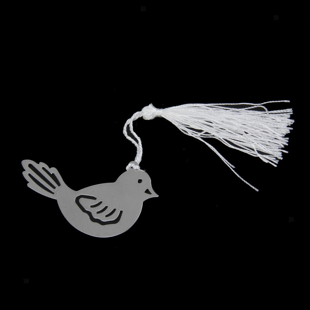 Bird Pattern Stainless Steel Bookmark Wedding Bridal Favor Guest Gift