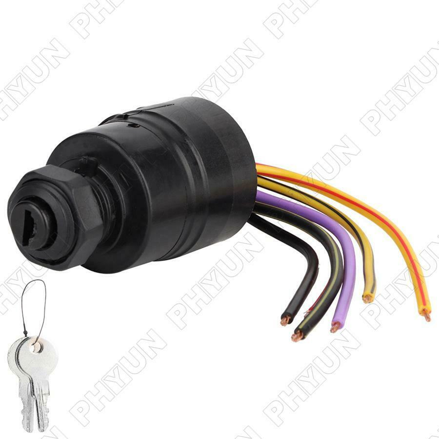 Outboard Ignition Key Switch 6 Terminals For 1994+ Mercury 87-88107 7-1155 Fast