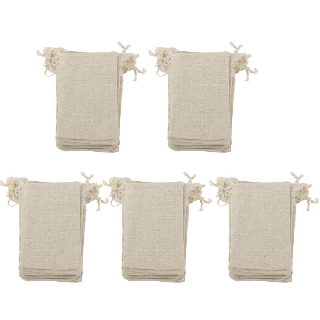 100% Cotton Canvas Drawstring Backpack Gym Sack Pack for Candy, Gift - 20/Pack