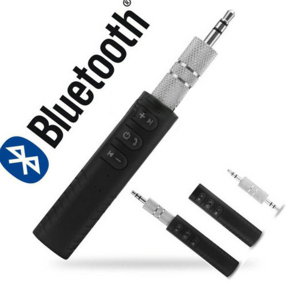 Wireless AUX Stereo Audio Music Home Car Receiver 3.5mm Adapter Mic ~