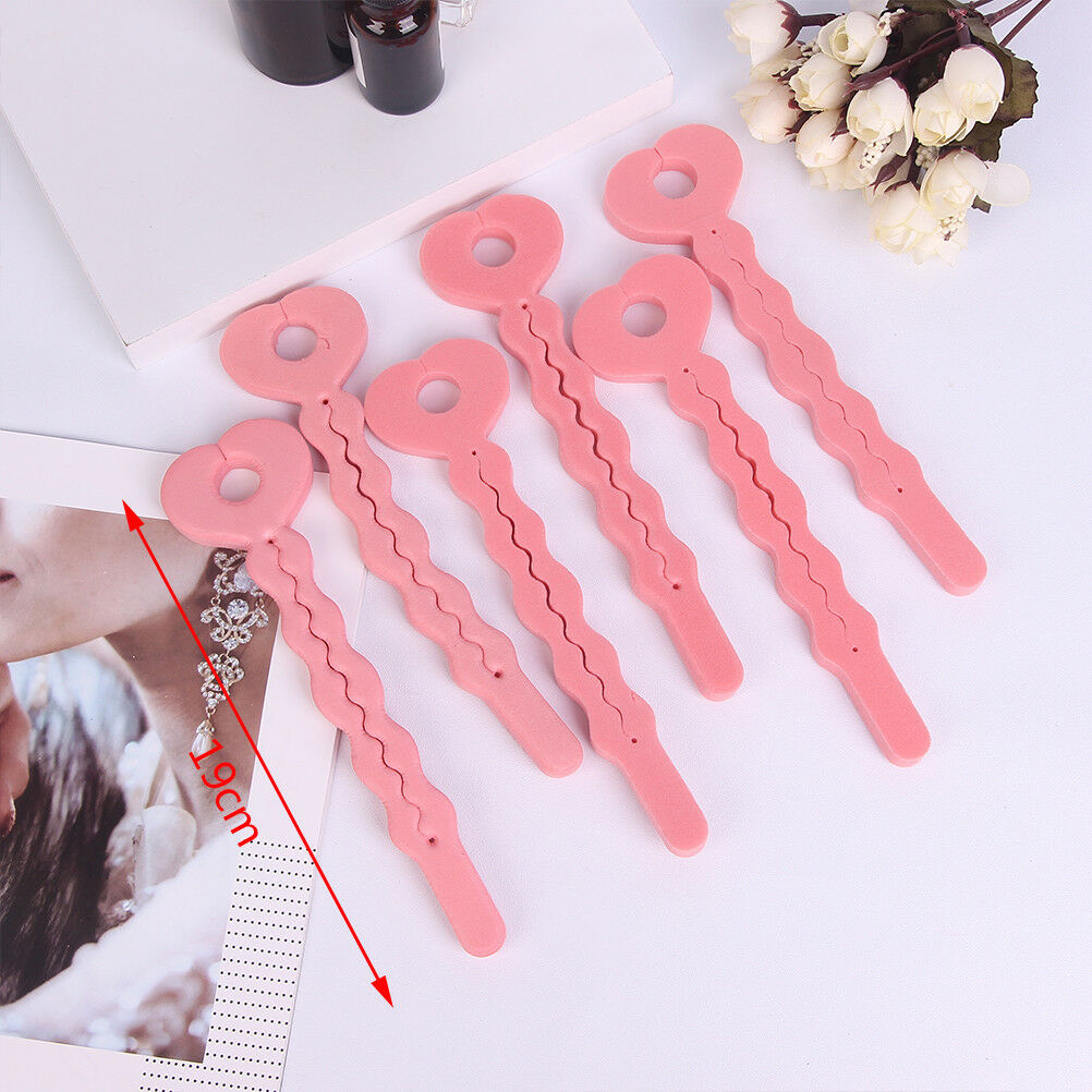 6x Sponge Curler Hair Rollers Soft Foam Sponge Hair Curlers Tools Strip To.l8