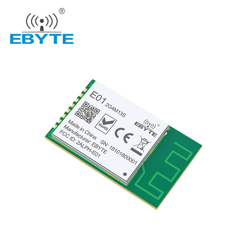 2pcs nRF24L01P 2.4GHz E01-2G4M13S SPI Transceiver 13dBm SMD PCB Antenna Module