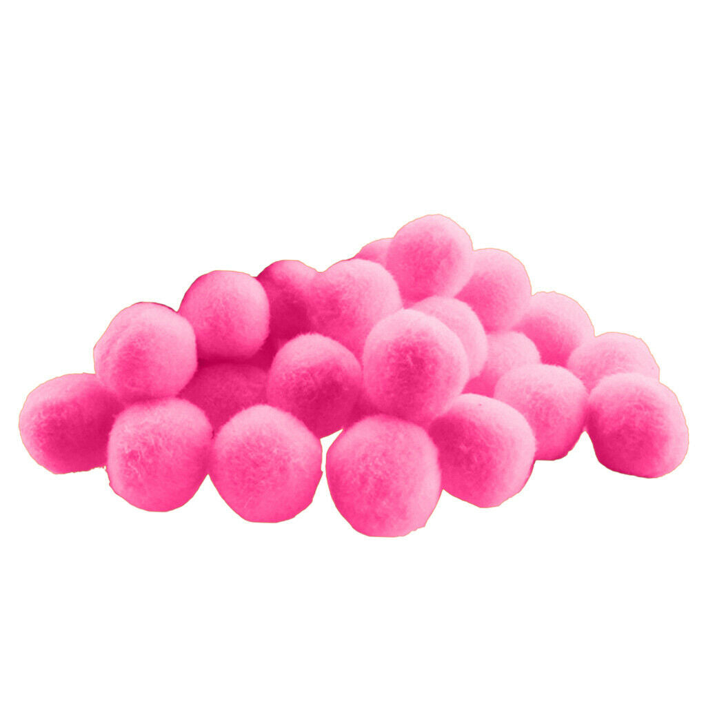 Bulk 200x Soft Pompom Balls Plush Crafts Pom Poms Kids DIY Party Decors