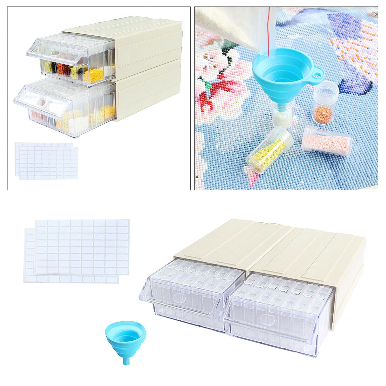 70 Grids 5D Diamond Painting Storage Box Jewelry Beads Organizer Holder