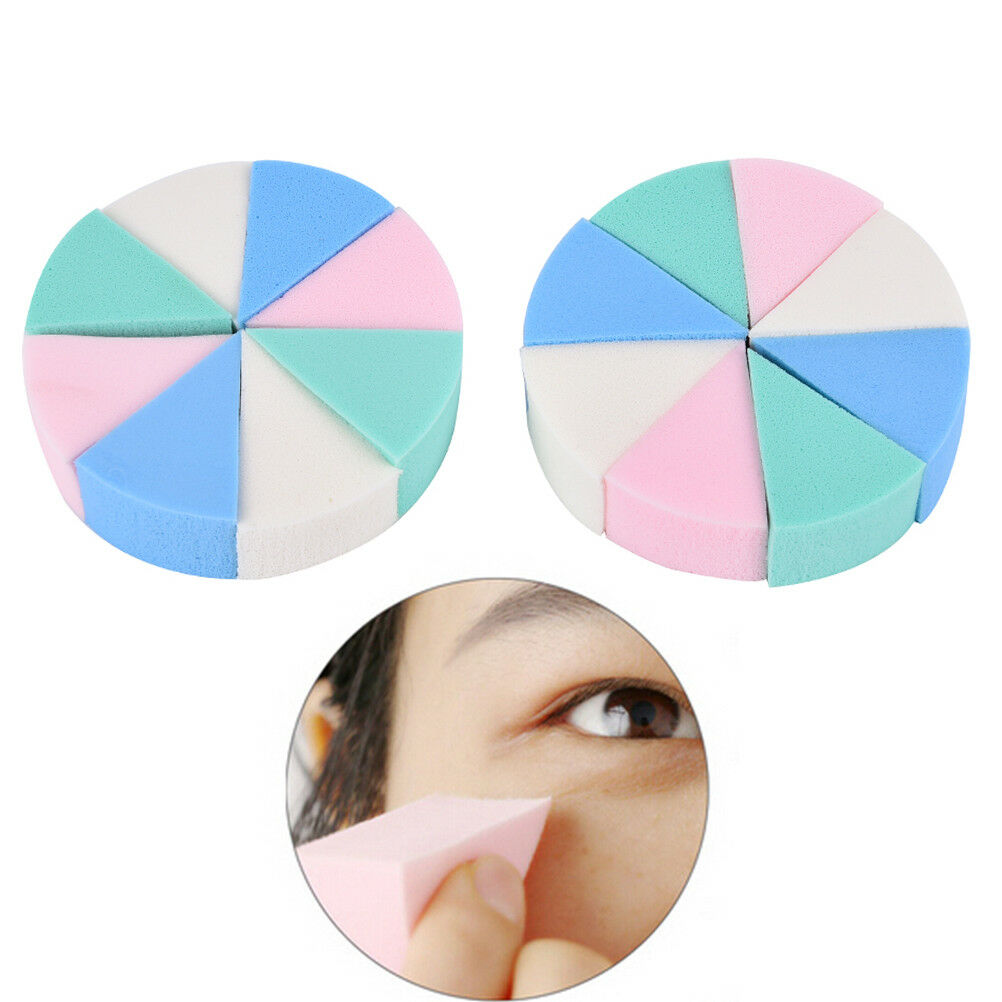 8pcs Triangle Shaped Soft Magic Face Cleaning Cosmetic Puff Wash Face Mak.l8