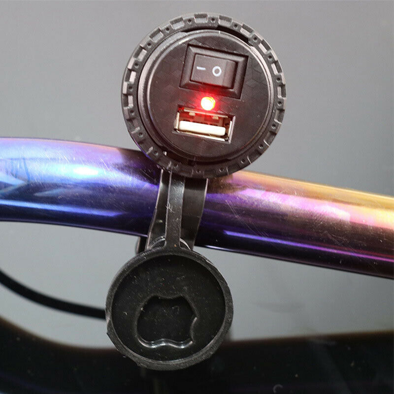 USB Charger Motorcycle Bike Mobile Phone Charging Line System 5V-2.1A Waterproof