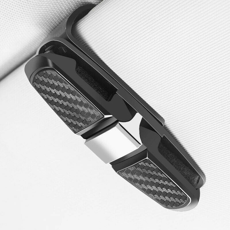 Car Glasses Holder Universal Eyeglasses Holder Cover Auto Sun Visor ClipJ FTDFA