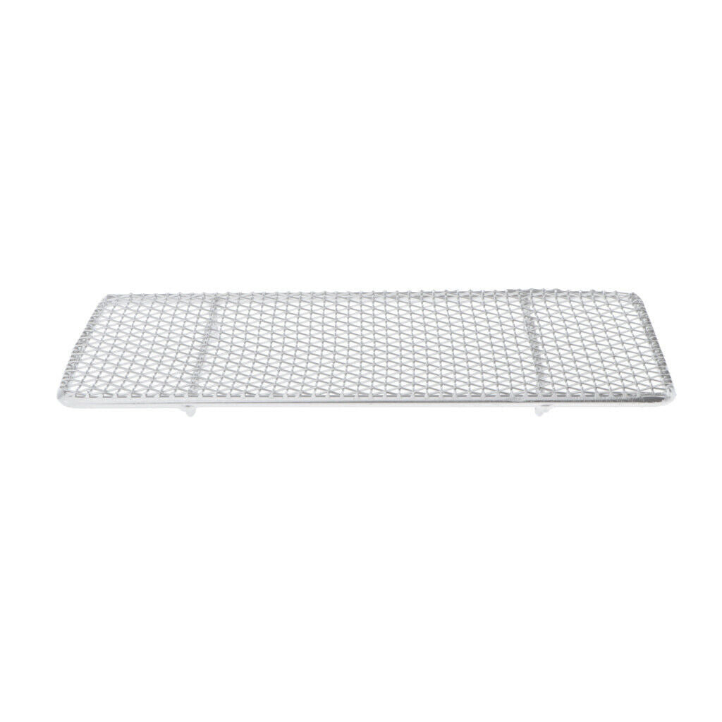 Set of 4 Stainless Steel Holes BBQ Grill Net Rack Outdoor Heat Resistance