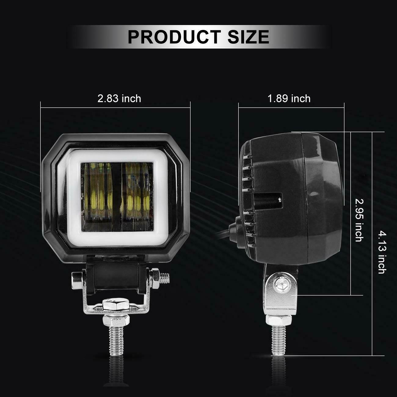 3" inch 40W Cube Pods  LED Work Light Driving Fog SPOT Light /FLOOD 24V NEW