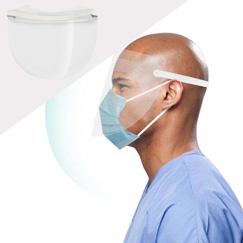 Face Shield Clear Safety Anti-Fog Faceshield Kitchen Outdoor Full Face Cover