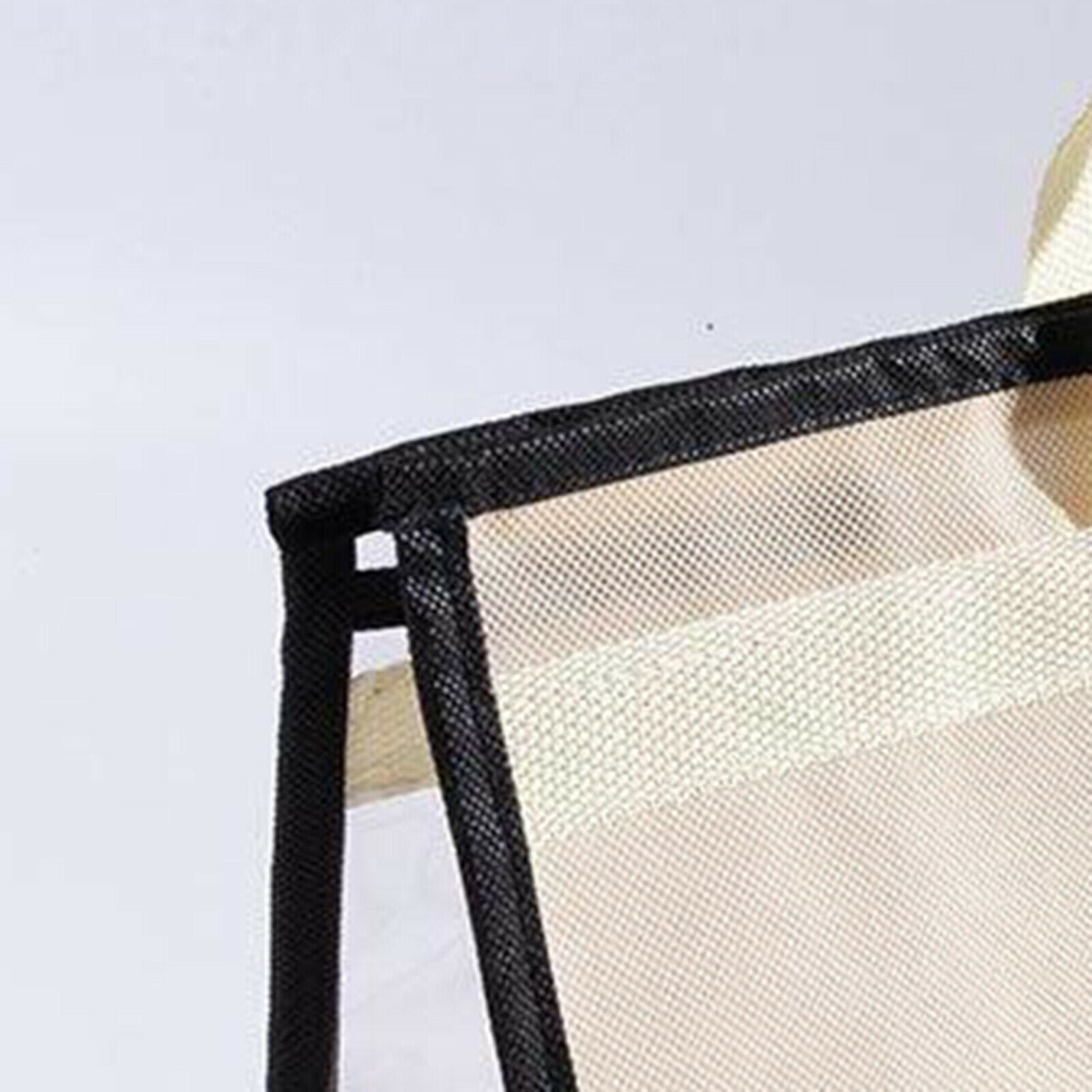 Handbag Organizer for Wardrobe Closet Transparent Storage Container Beige S