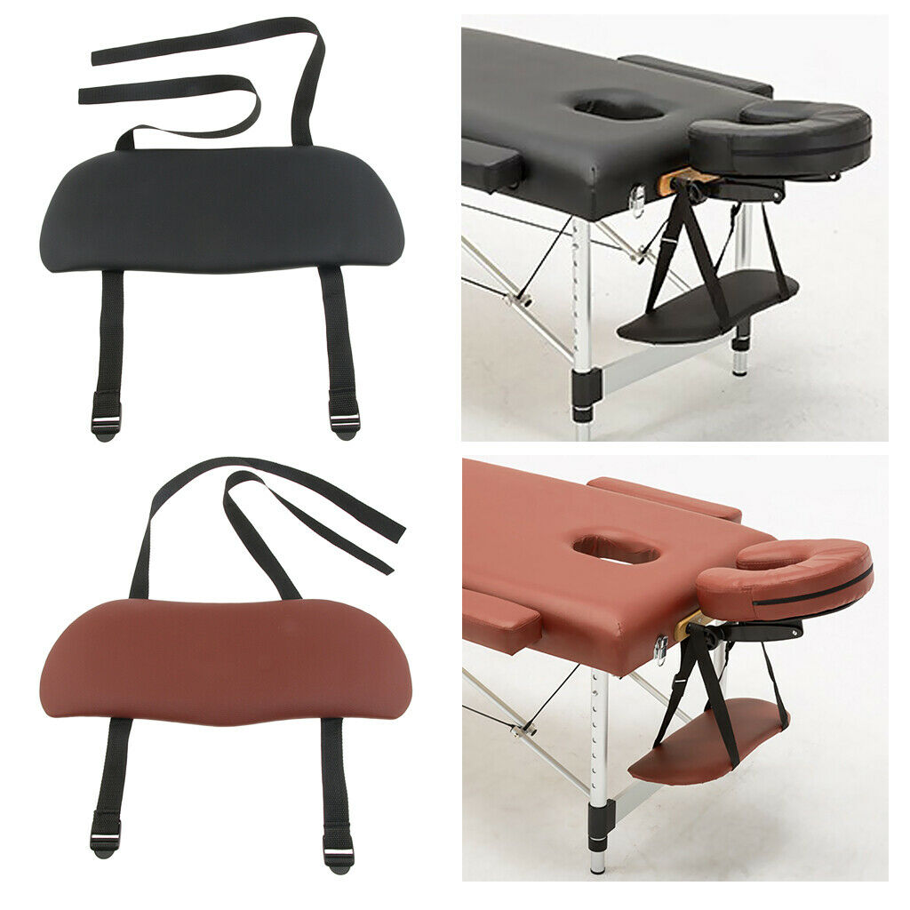 2x PU Leather Hanging Arm Rest Sling Board Armrest Shelf for Massage Table