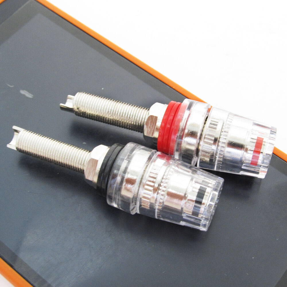 10pcs High Quality Nickel HiFi Amplifier Speaker Terminal Binding Post 65mm Long