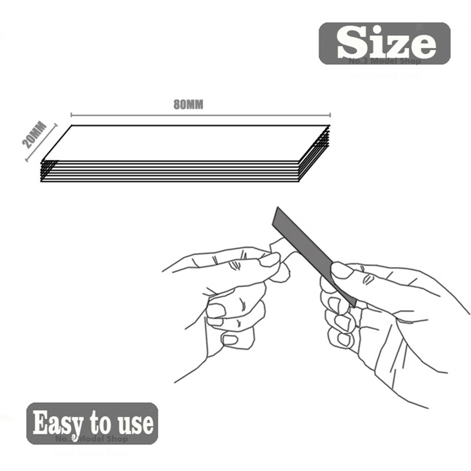 5 Boxes Grinding Sandpaper 400/600/ 800/1000/1200Grits for Gundam Tools