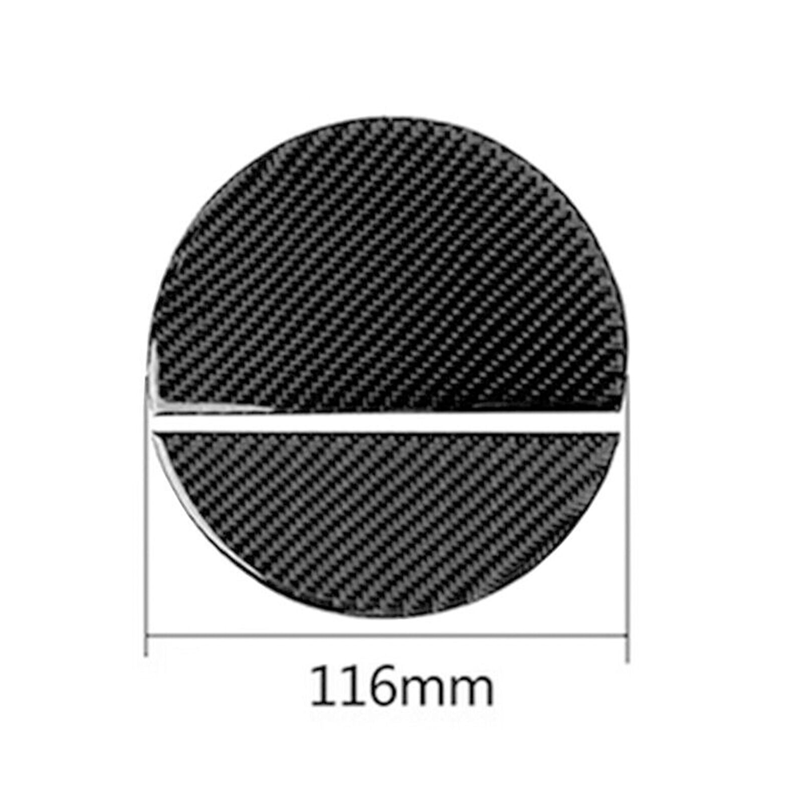 Real Carbon Fiber Door Gas Cap Fuel Filler Tank Cover For 2015-2020 Ford Mustang