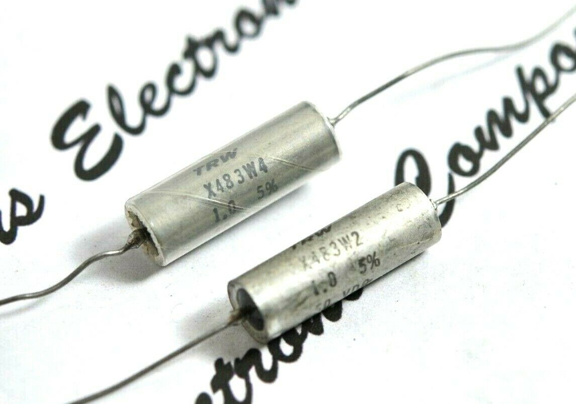 2pcs - TRW 1uF (1µF) 50V 5% X483W4 X483W2 Axial Tantalum Capacitor
