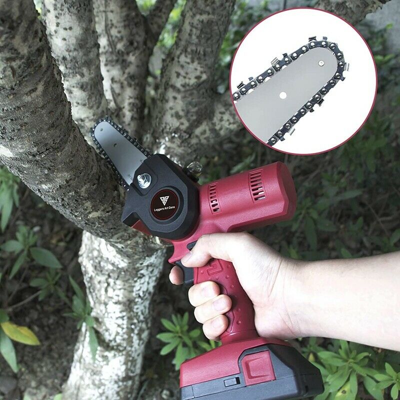 Universal 4 Inch Electric Chain Saw and Guide Plate Mini Chainsaw ReplacemenC2L6