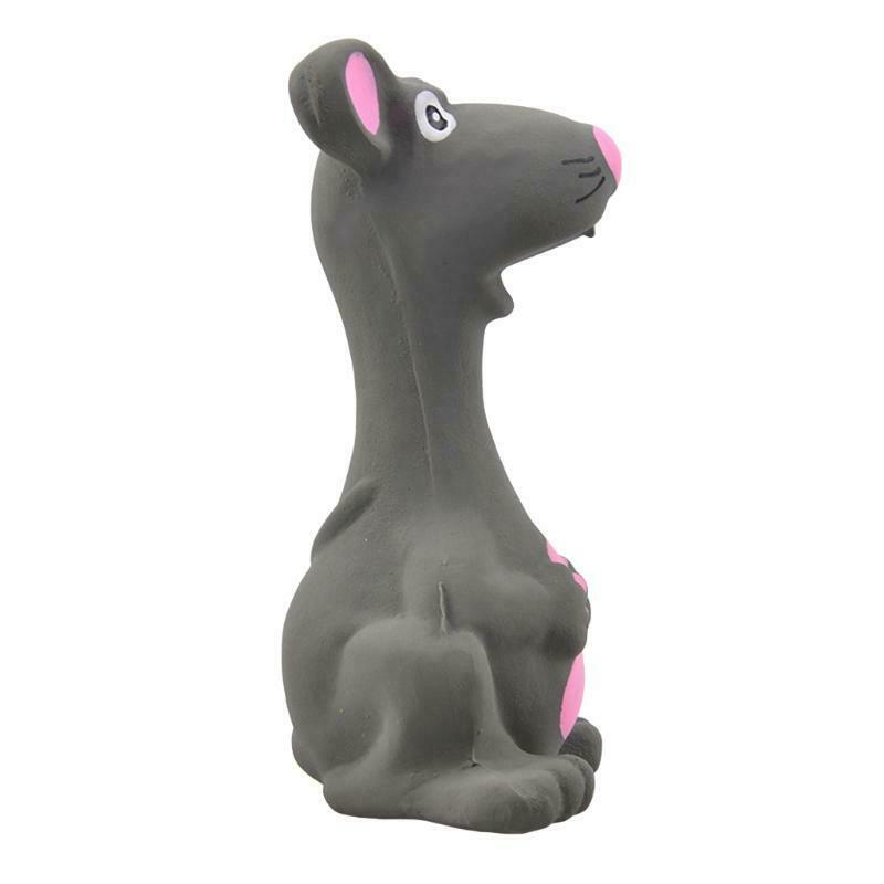 Interactive Fetch Play Latex Rubbe Mouse Shape Dog Toys with Squeaking Sound