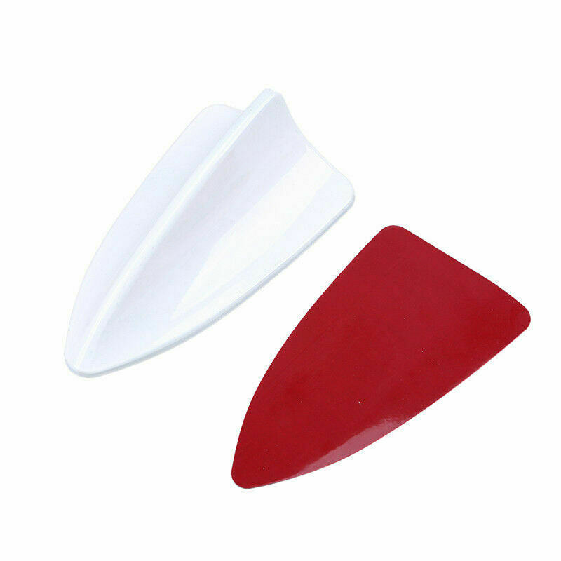1Pc Universal White Car Auto Roof Shark Fin Style Antenna Decorative Top Aerial