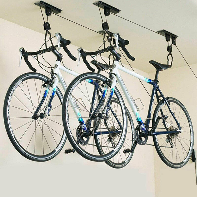 Support Lifter Bike Ceiling Light + Bindings And Hook - Lift Bicycle - New