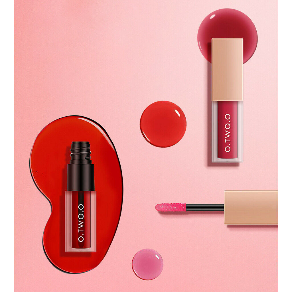Matte Liquid Lipstick Light Creamy Long Lasting Lip Gloss Tint Rose Red