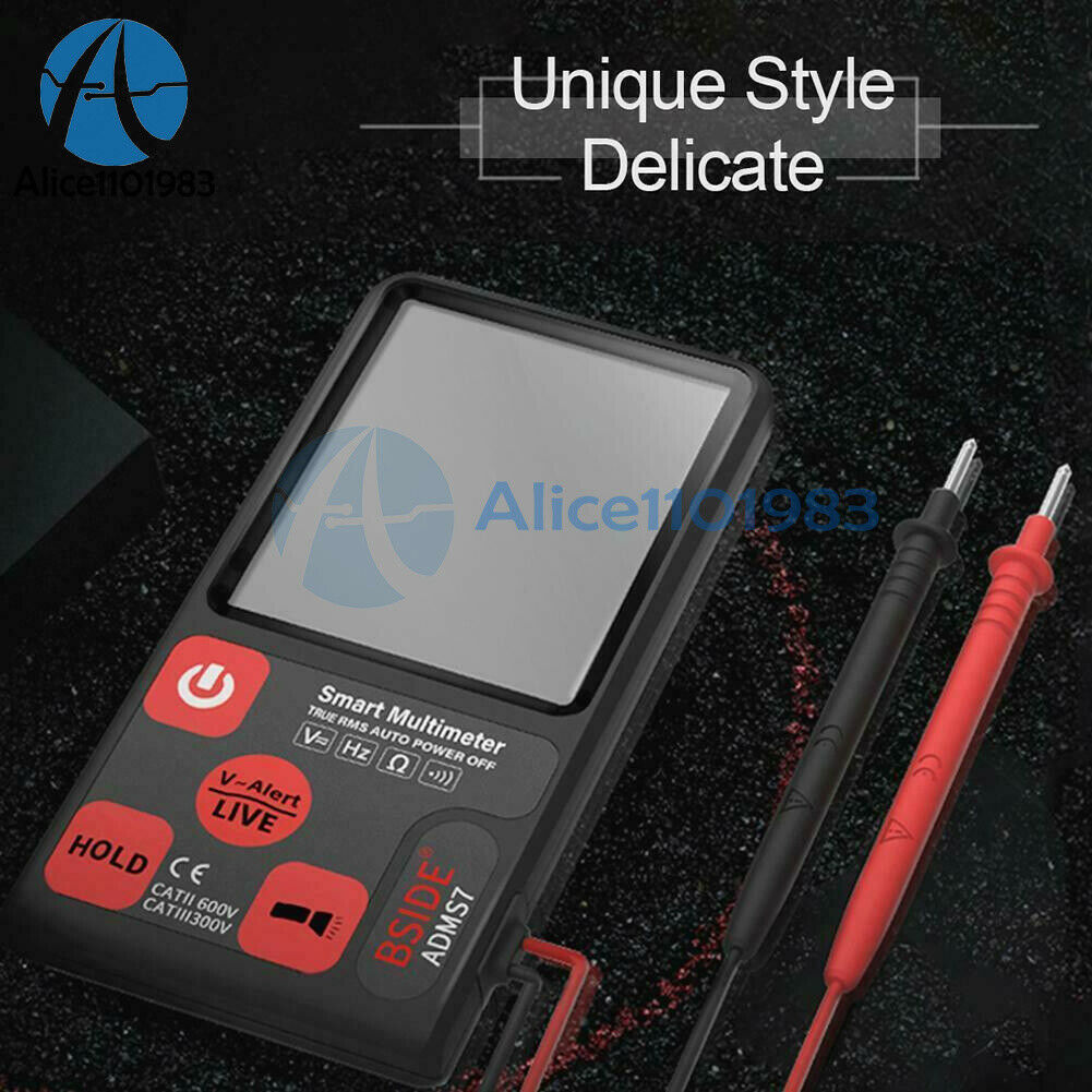ADMS7 Portable Digital Smart Multimeter AC/DC Voltage Meter Tester 6000 Count