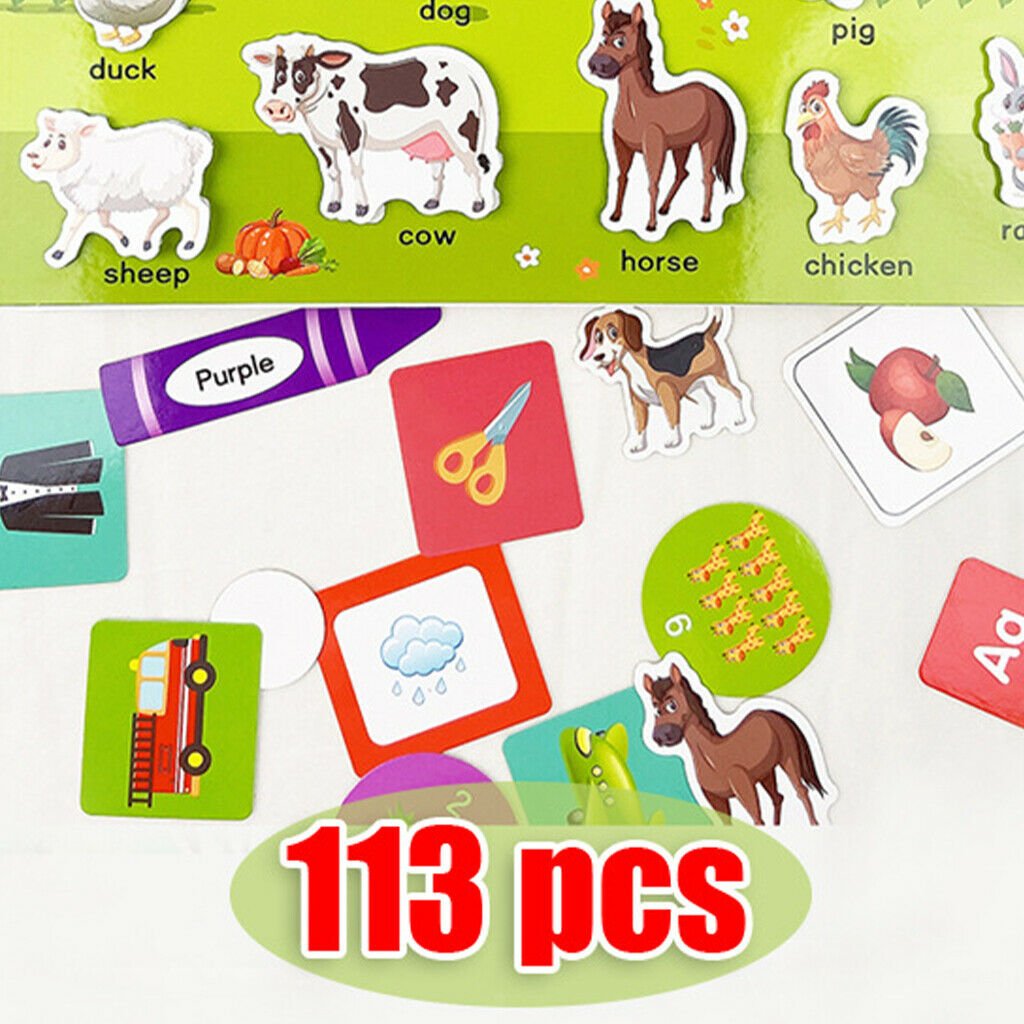 Montessori DIY Kids Busy Book Logical Sensory Interaction Reusable Stickers