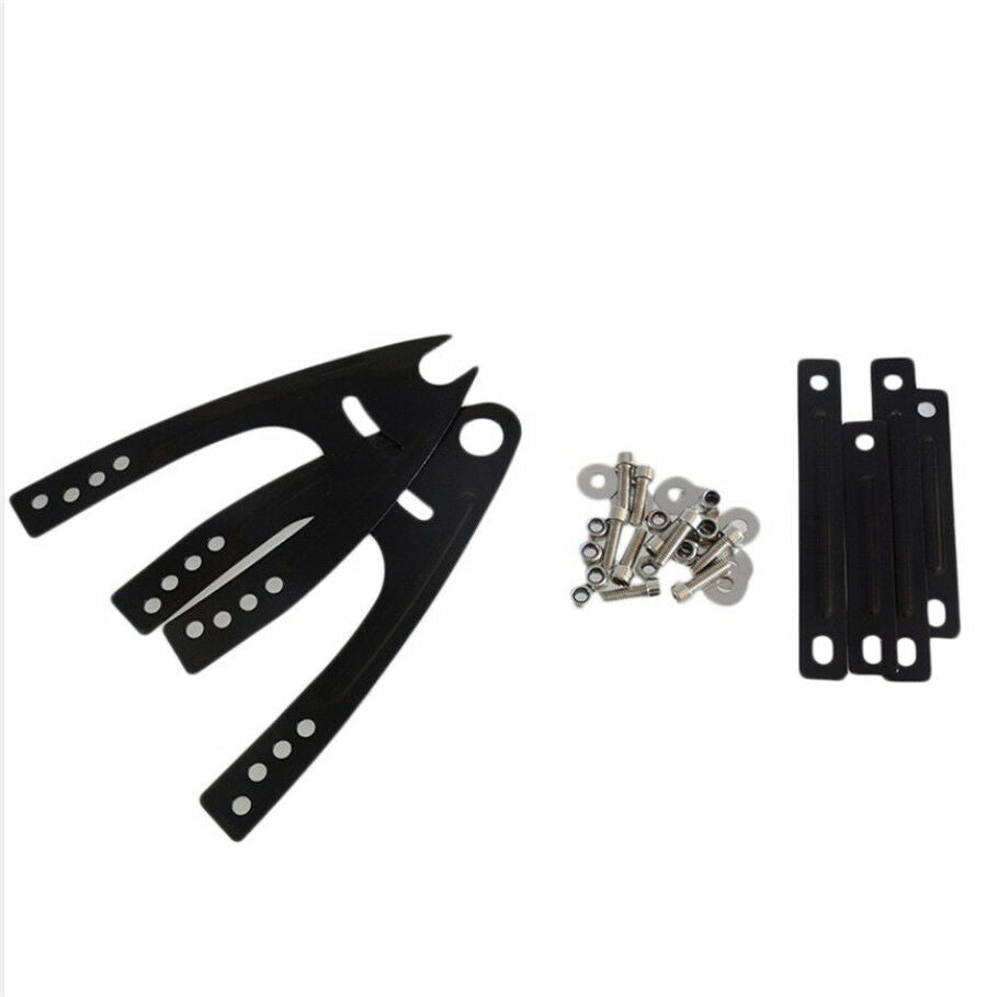 Black PVC Motorcycle Rear Wheel Cover Fender Splash Guard Mudguard with Bracket