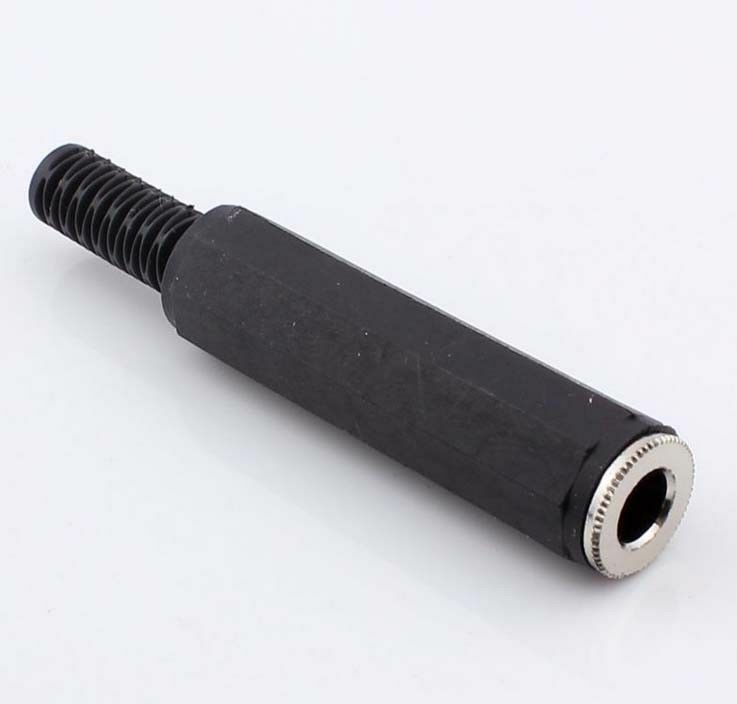 50pcs 1/4" 6.35mm Mono Plastic Jack Socket Female Solder Terminals Connector