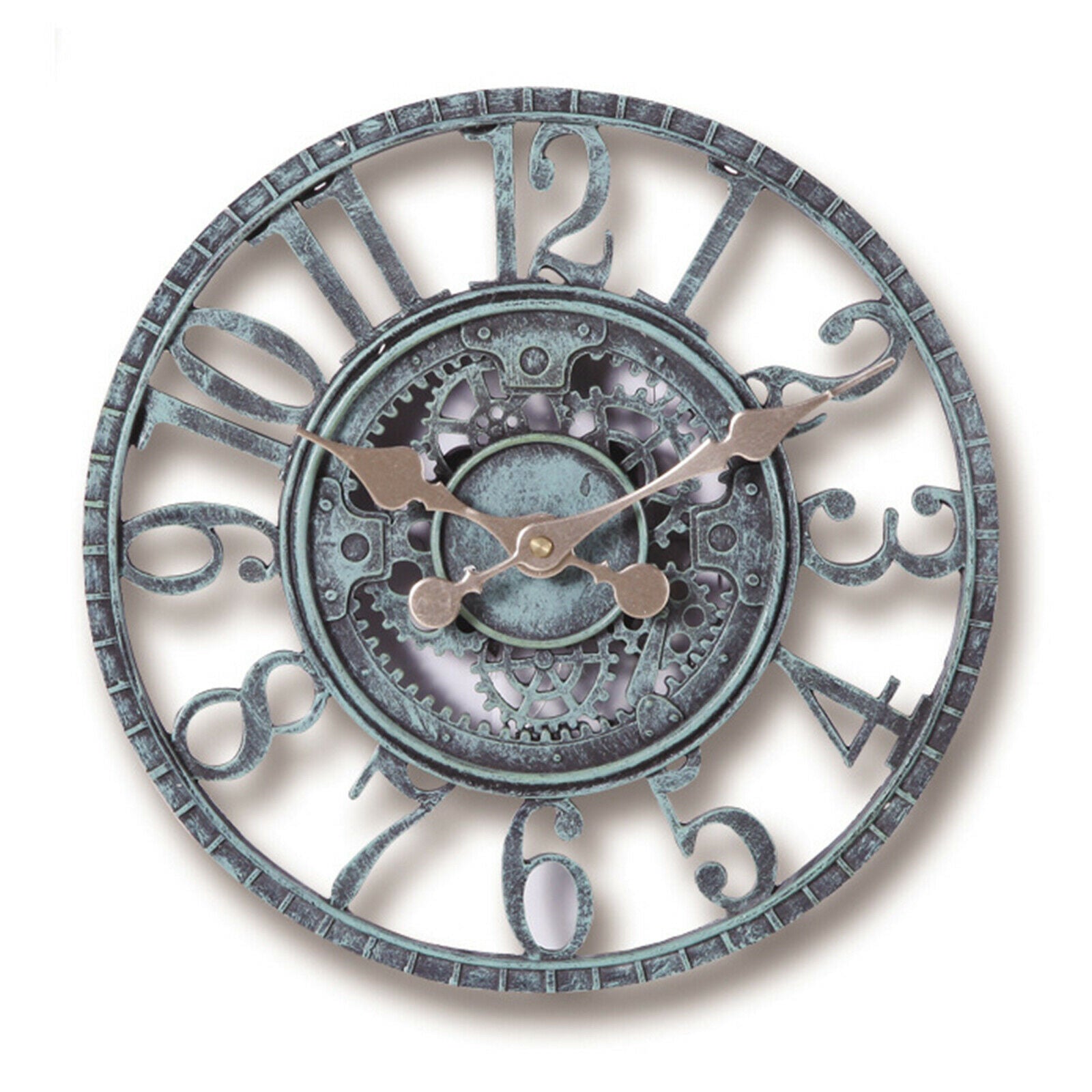 Garden Wall Clock 12 Inch Numeral for Patio Garden Pool or Hanging Outside