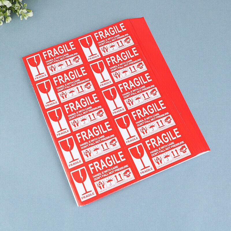 500Pcs Fragile Stickers Fragile Label Warning Labels Fragile Products StickeBDA