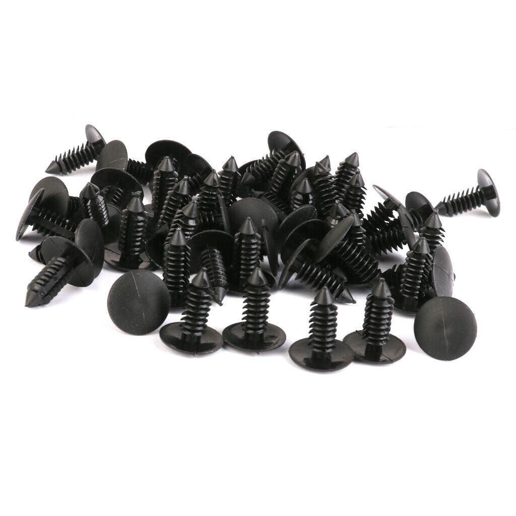 100X Nylon Car Interior  Rivets Fasteners Clips For GM Ford AMC